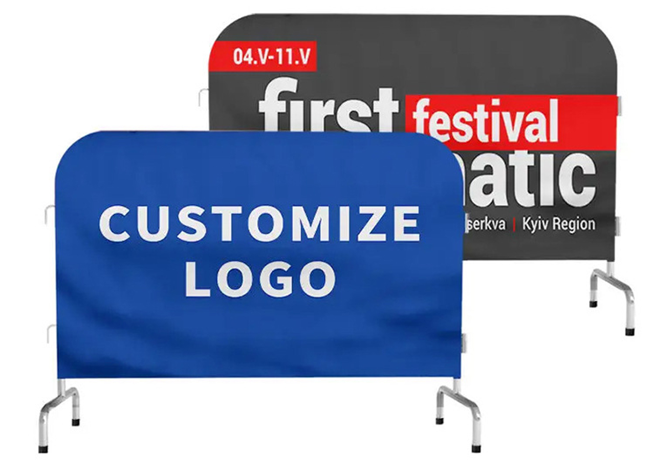 Custom High-Definition Crowd Barrier Covers Custom High-Definition Crowd Barrier Covers