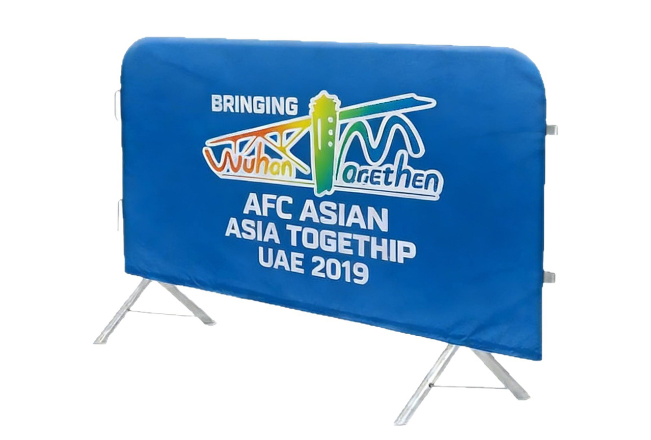 Custom High-Definition Crowd Barrier Covers Custom High-Definition Crowd Barrier Covers