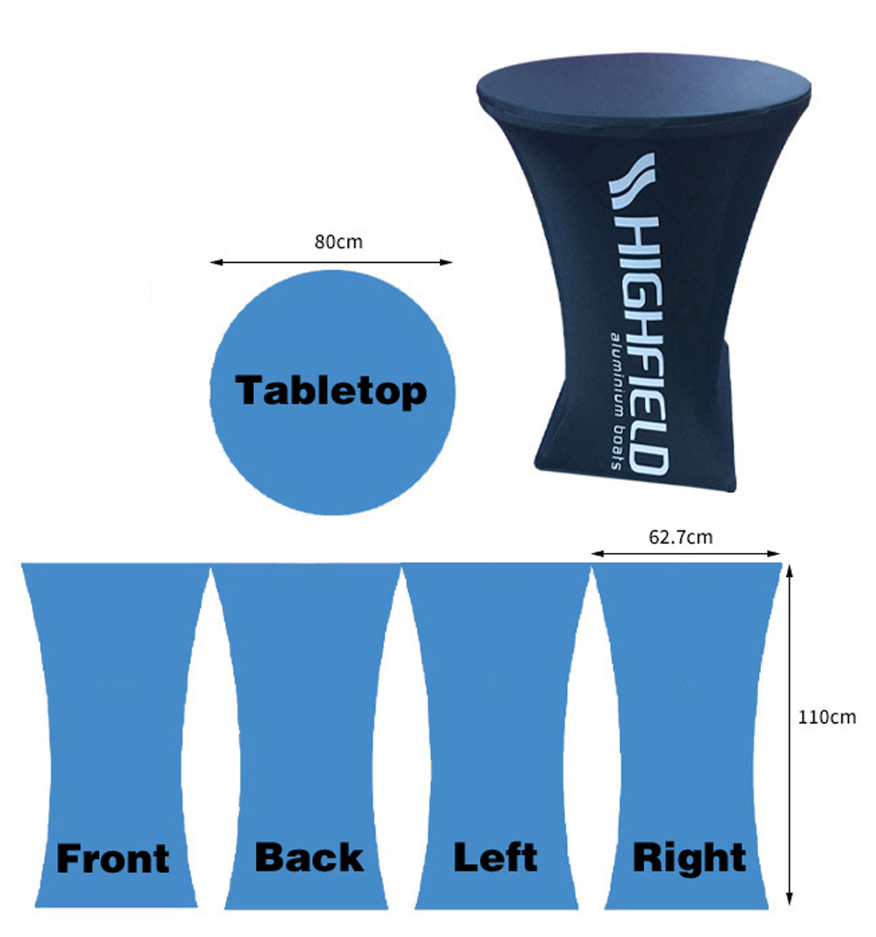 Premium Custom-Printed Tension Table Covers Premium Custom-Printed Tension Table Covers