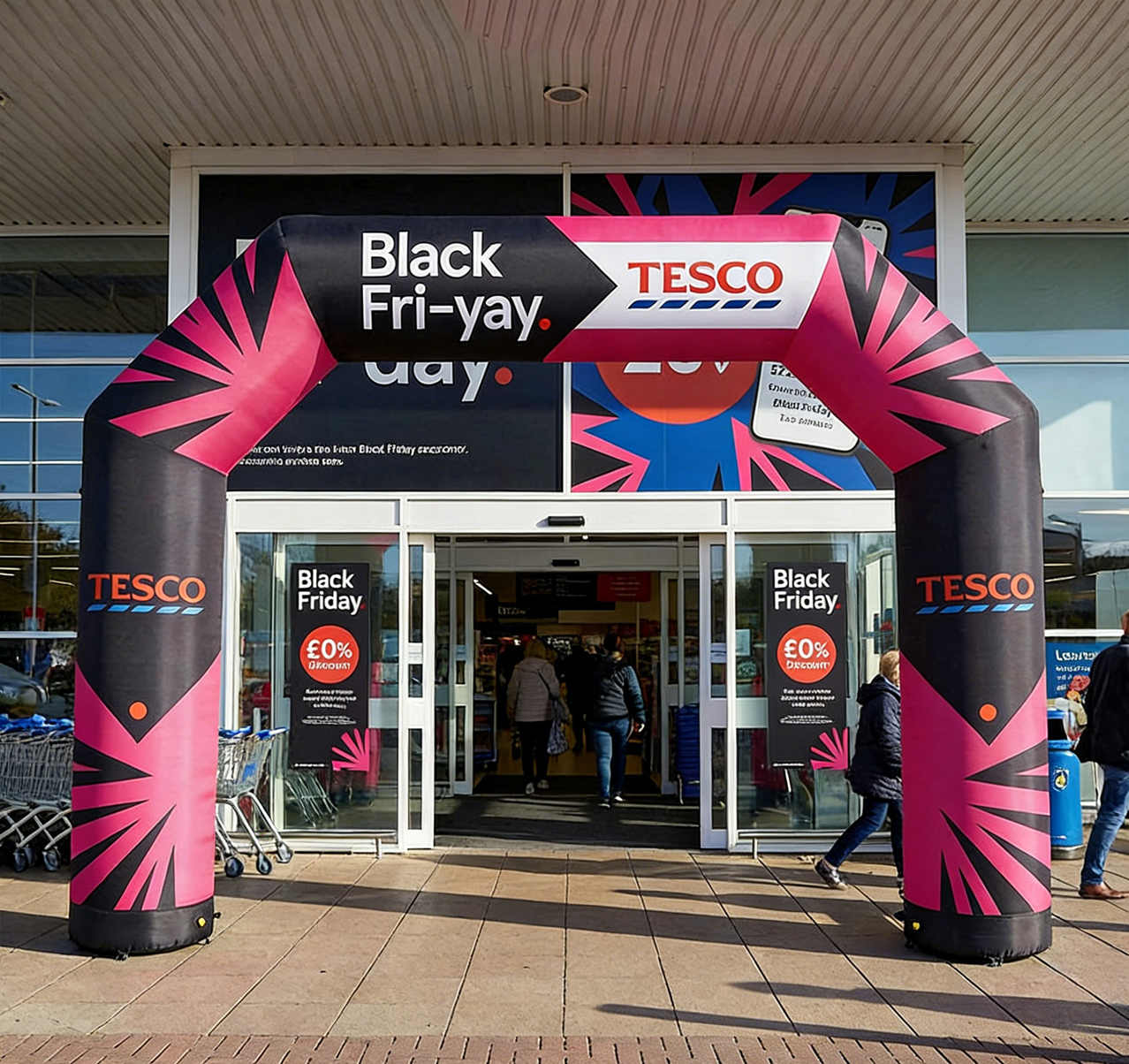 Modular Event Archway with Instant Sponsorship Integration