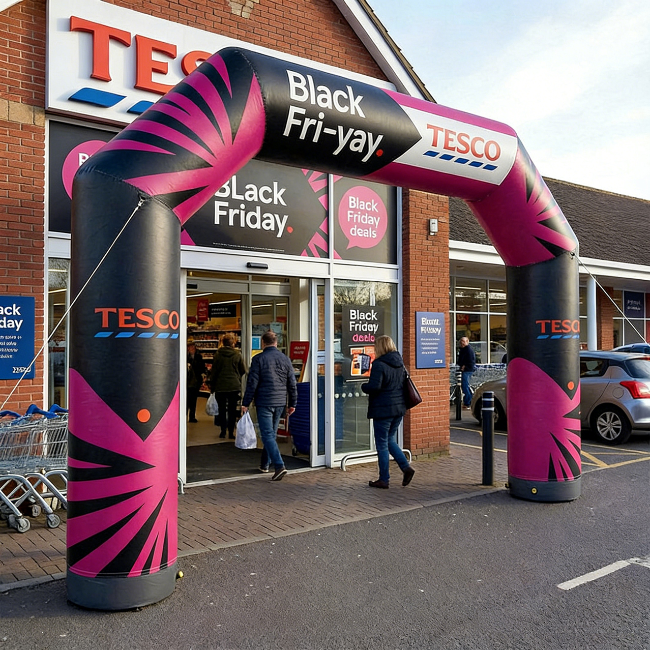 Modular Event Archway with Instant Sponsorship Integration