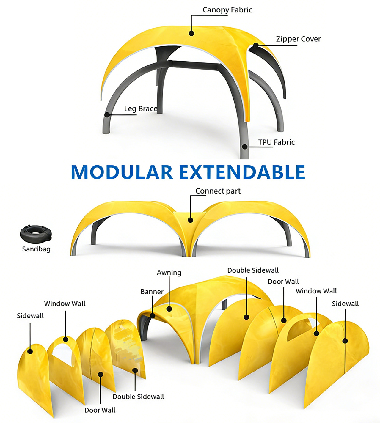Airtight Inflatable Tent