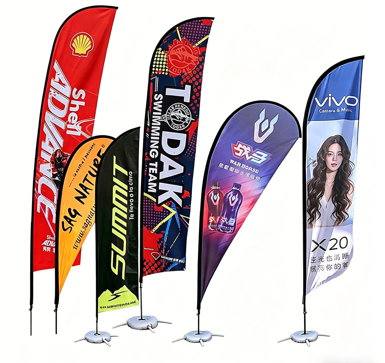 Premium Feather & Teardrop Flags Premium Feather & Teardrop Flags