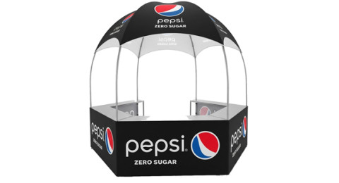 Custom Branded Dome Kiosk Tent The Ultimate All-in-One Outdoor Display Booth